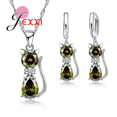 Genuine 925 Sterling Silver Woman's Jewellery Set