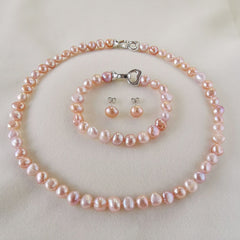 Women's Baroque Pearl Jewelry Set