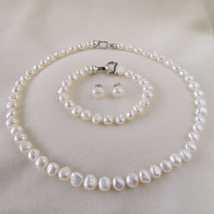 Women's Baroque Pearl Jewelry Set