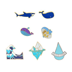 Iceberg Shaped Unisex Brooch