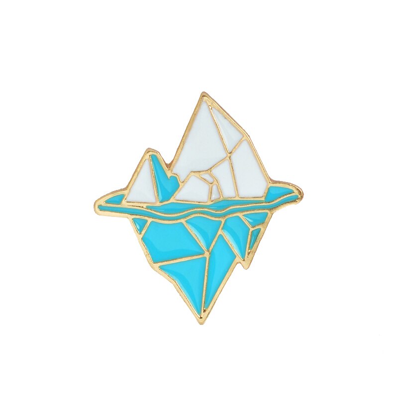 Iceberg Shaped Unisex Brooch