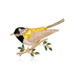 Women's Enamel Songbird Brooch