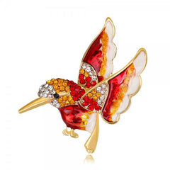 Women's Enamel Songbird Brooch