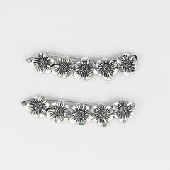 Women's Bohemian Silver Brooch