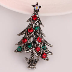 Vintage Style Christmas Tree Shaped Brooch