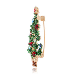 Women's Colorful Christmas Tree Shaped Brooch