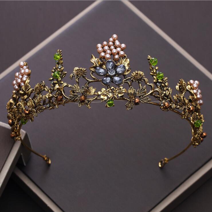 Zinc Hair Tiara in Plant Shaped