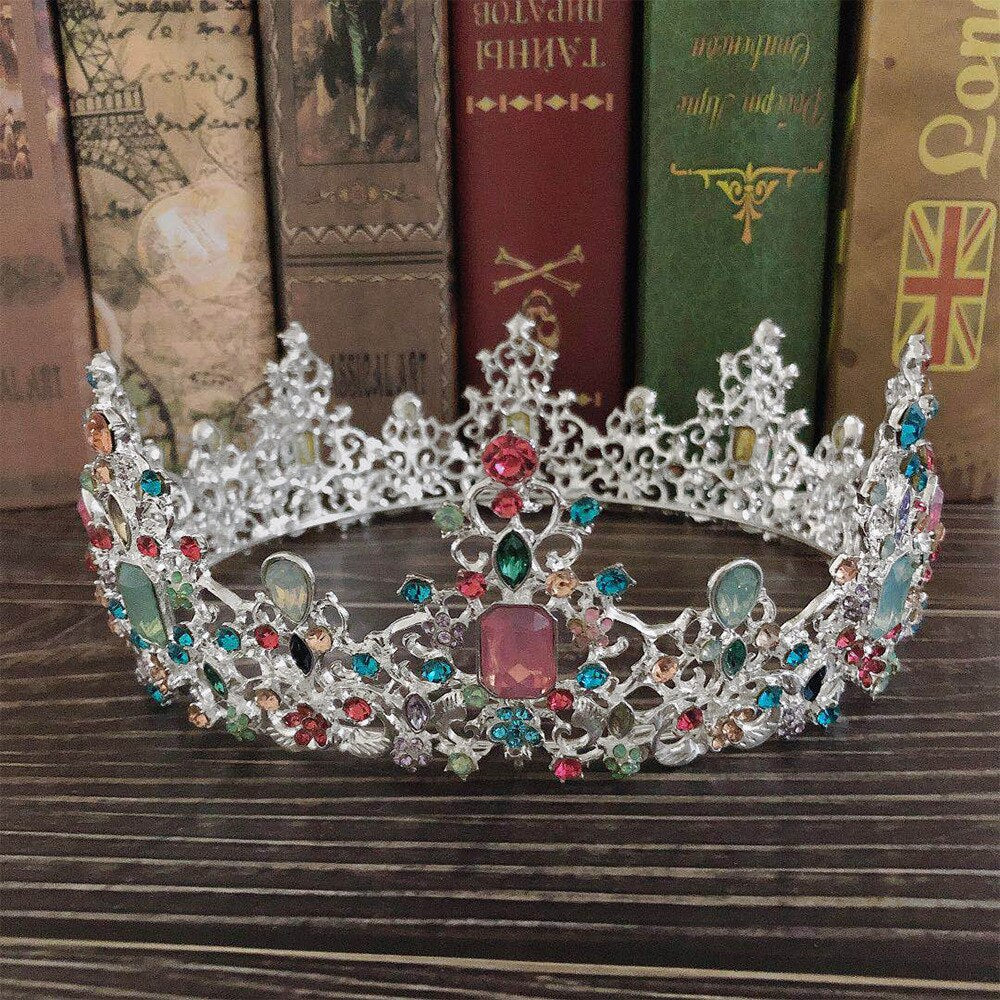Baroque Crystal Tiara for Women