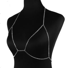Shining Rhinestone Chest Chain
