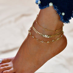 Anklet with Bohemian Style Beads