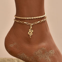 Women's Bohemian Snake Anklet
