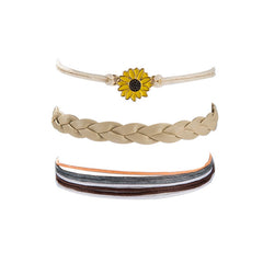 Bohemia Sunflower Charm Anklets