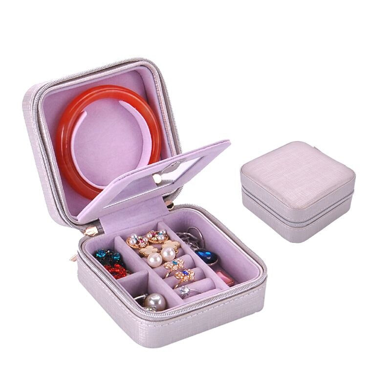 PU Leather Fashion Casket Mini Jewelry Storage Box