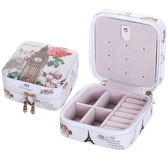 PU Leather Fashion Casket Mini Jewelry Storage Box