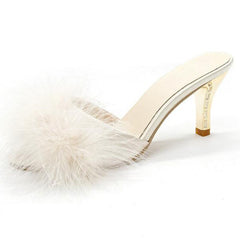 Women's Fluffy Summer High Heels