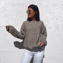 Women's Casual Round Neck Jumper