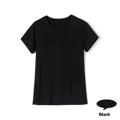 Elastic Plain Cotton T-Shirt for Women