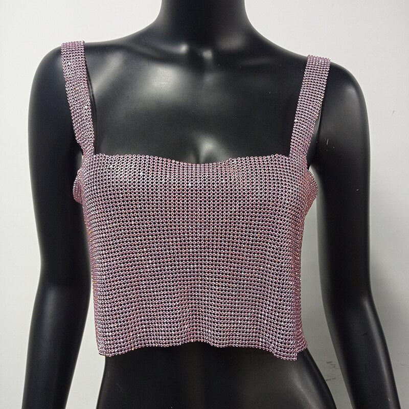 Women's Sequined Short Top