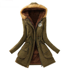 Women's Warm Fur Collar Parka