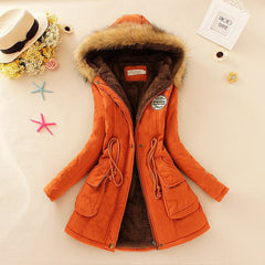 Women's Warm Fur Collar Parka