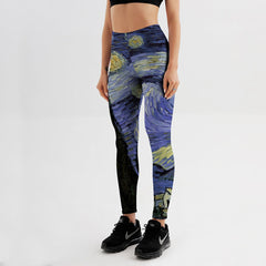 Women's Starry Night Printed Leggings
