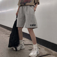 Large Unisex Shorts in Grey and Black