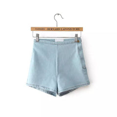 Fashion Summer Casual High-Waisted Denim Women's Shorts