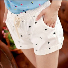 Women's Cats Patterned Women's Sports Style Shorts