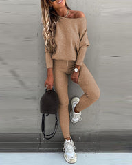 Women's Solid Color Tracksuit