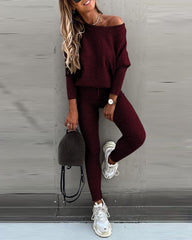 Women's Solid Color Tracksuit