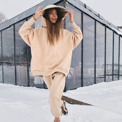 Women's Sports Hoodie Clothing Set