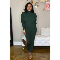 Women's Elegant Pullover and Leggings Set