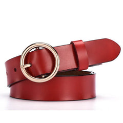 PU Leather Classic Length with Round Shaped Buckle