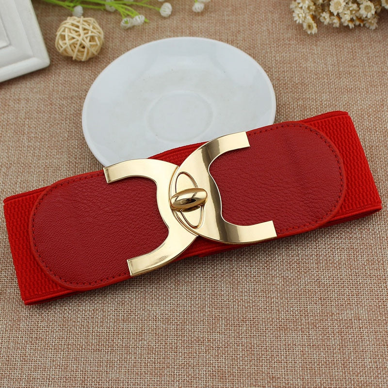 Women's Korean Style Elastic Wide Belt