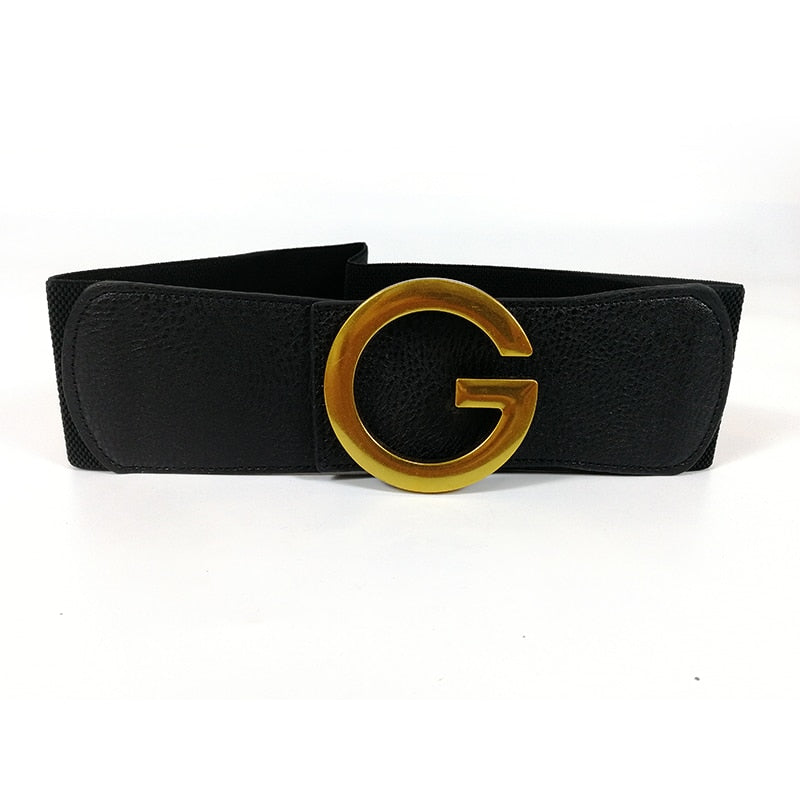 Belt with G Shaped Buckle for Women
