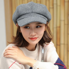 Women's Winter Newsboy Cap