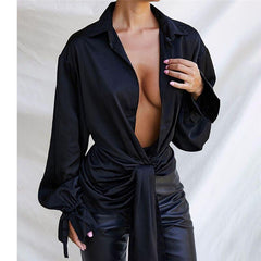 Women's Sexy Black Shirt
