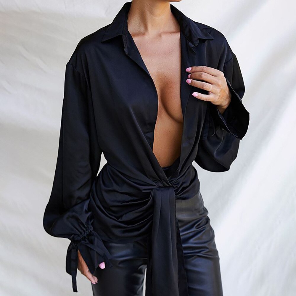Women's Sexy Black Shirt