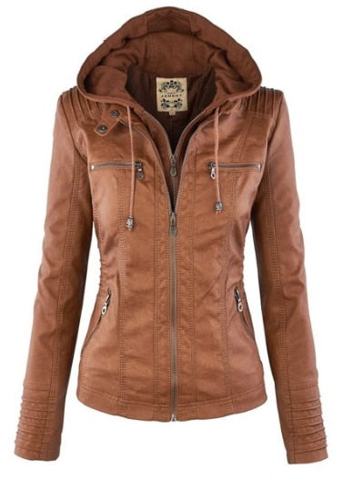 Women's PU Leather Jacket