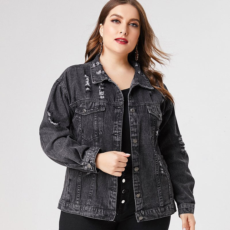 Plus Size Denim Jacket