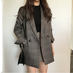 Women's Plaid Blazer