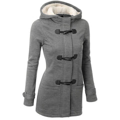Stylish Demi-Season Casual Hooded Women's Coat