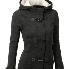 Stylish Demi-Season Casual Hooded Women's Coat