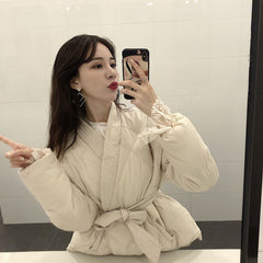 Women's Kimono Style Puffer Coat