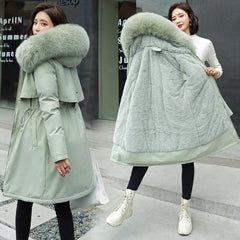 Women's Warm Cotton Lined Winter Coat