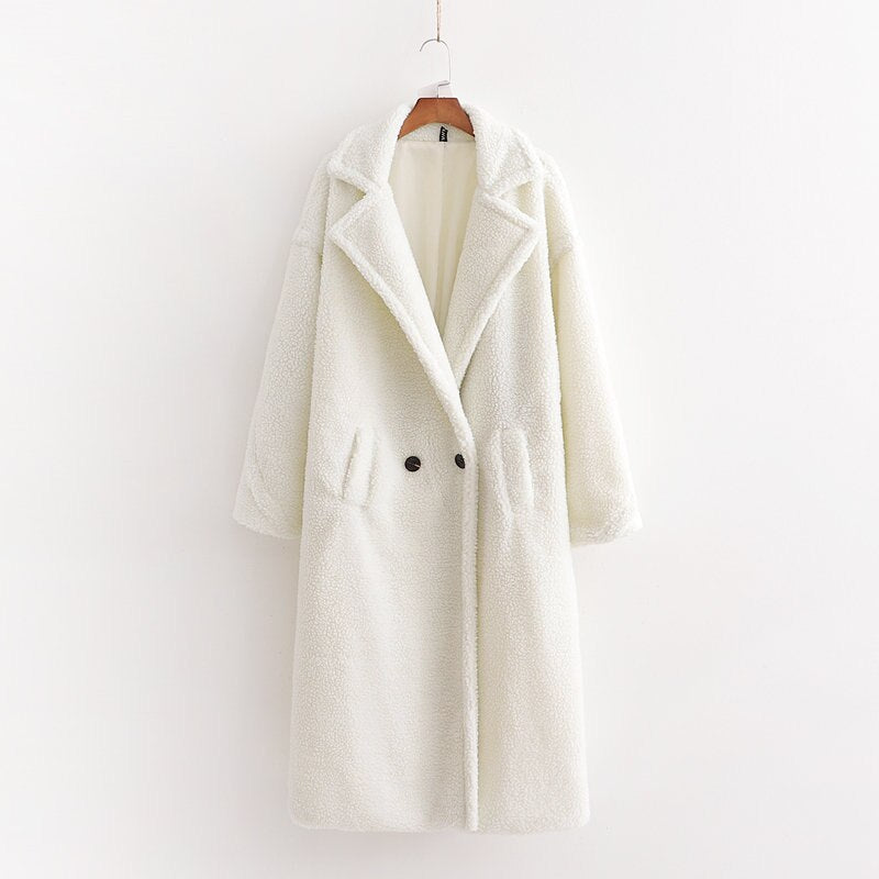 Plush Women's Coat for Winter