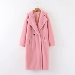 Plush Women's Coat for Winter