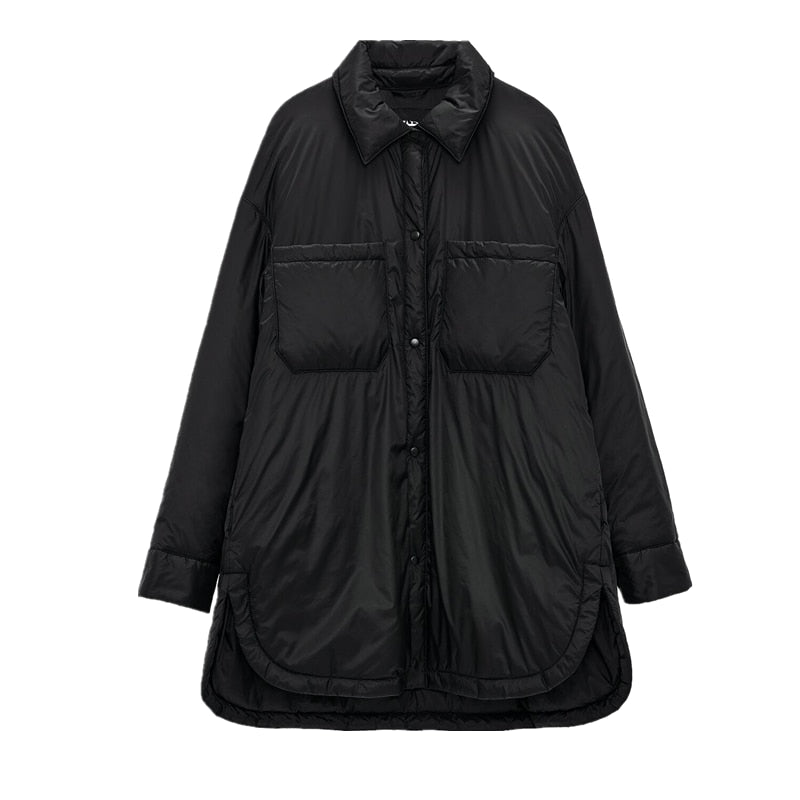 Women's Casual Cotton Single Breasted Coat