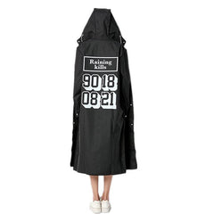 Unisex Windproof Hooded Raincoat