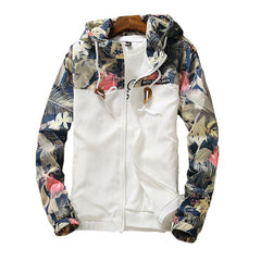 Women's Hooded Ploral Printed Down Jacket